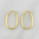 Candongas Jass Ovaladas 1.55g / 2.6cm Oro Amarillo 18K