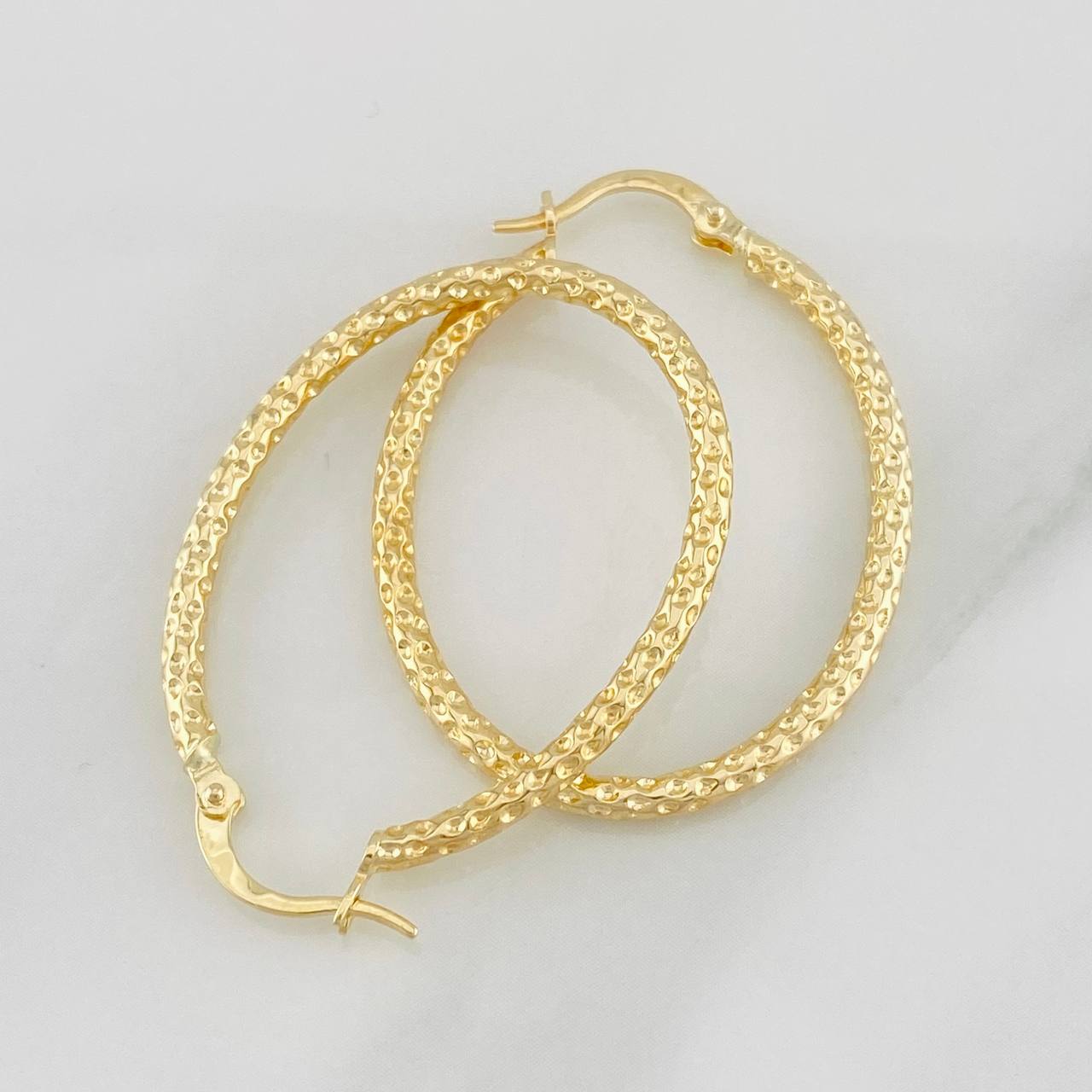 Candongas Tefi Ovaladas 2.15g / 3.6cm Oro Amarillo 18K