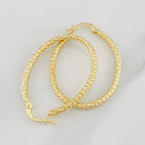 Candongas Tefi Ovaladas 2.15g / 3.6cm Oro Amarillo 18K
