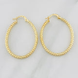 Candongas Tefi Ovaladas 2.15g / 3.6cm Oro Amarillo 18K