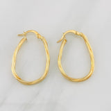 Candongas Arielle Ovaladas 1.4g / 3cm Oro Amarillo 18K