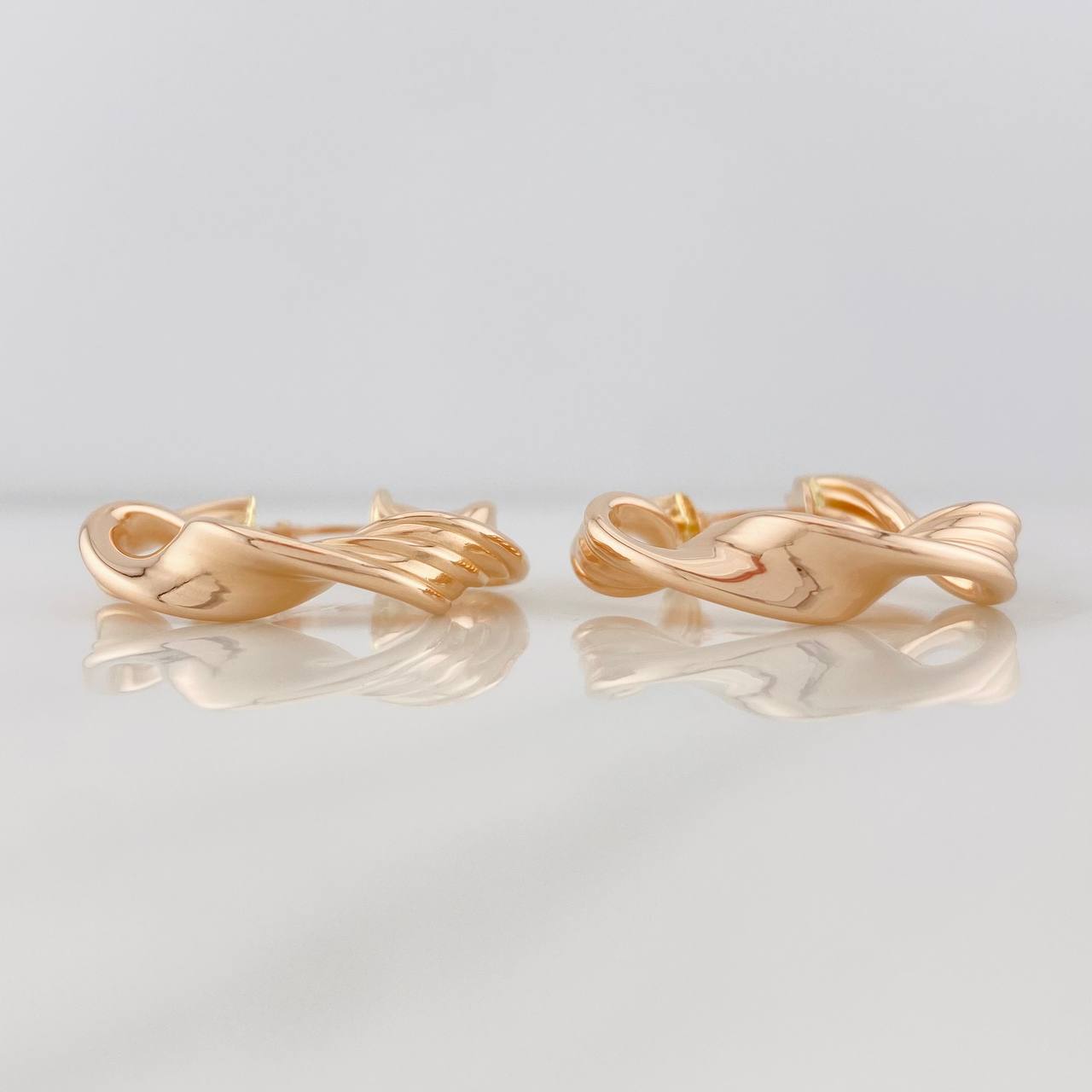 Candongas Azir 4.6g / 3cm Oro Rosa 18K