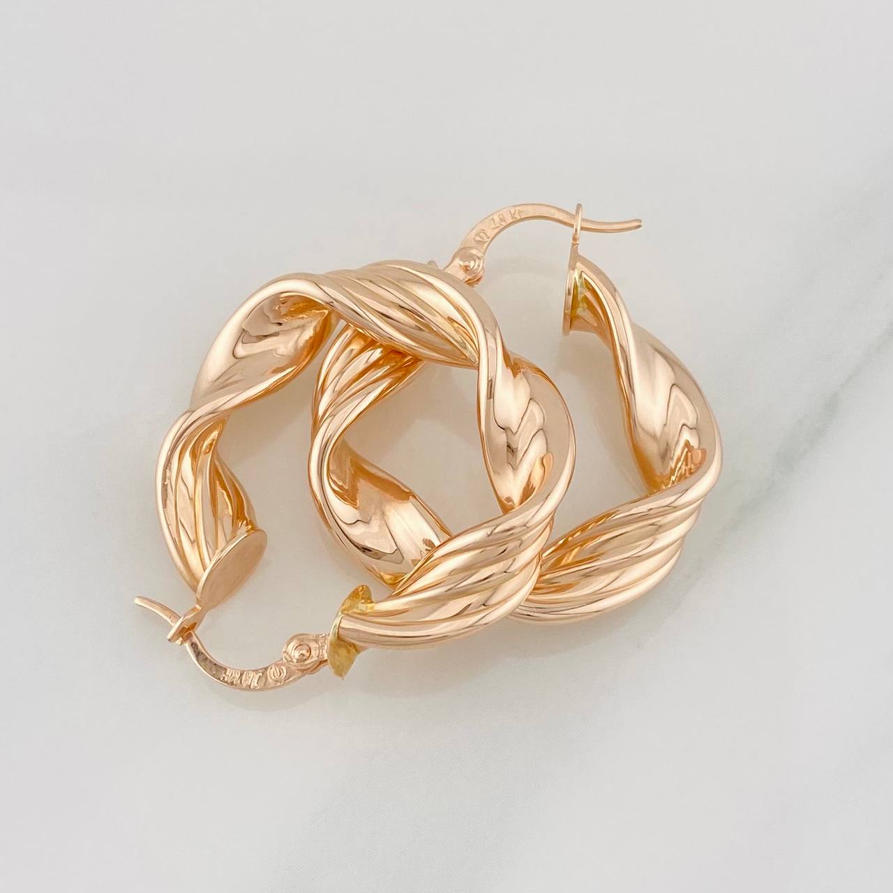 Candongas Azir 4.6g / 3cm Oro Rosa 18K