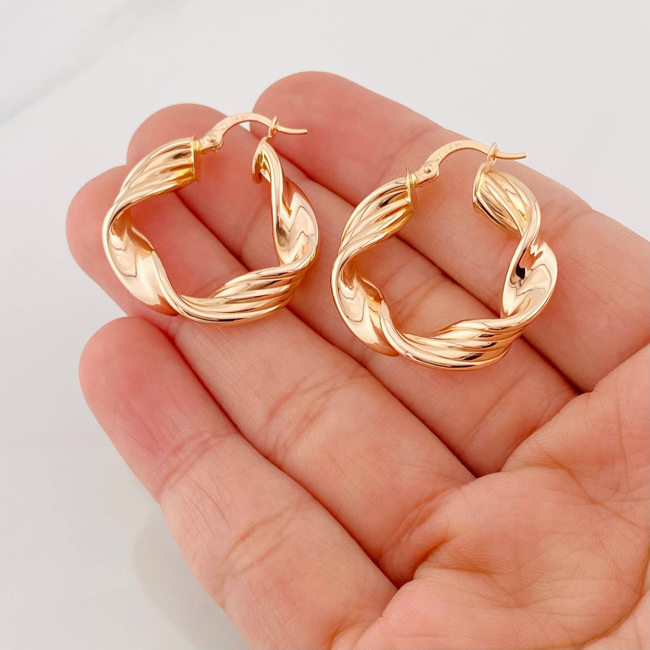 Candongas Azir 4.6g / 3cm Oro Rosa 18K