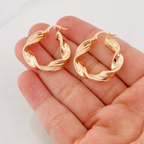 Candongas Azir 4.6g / 3cm Oro Rosa 18K