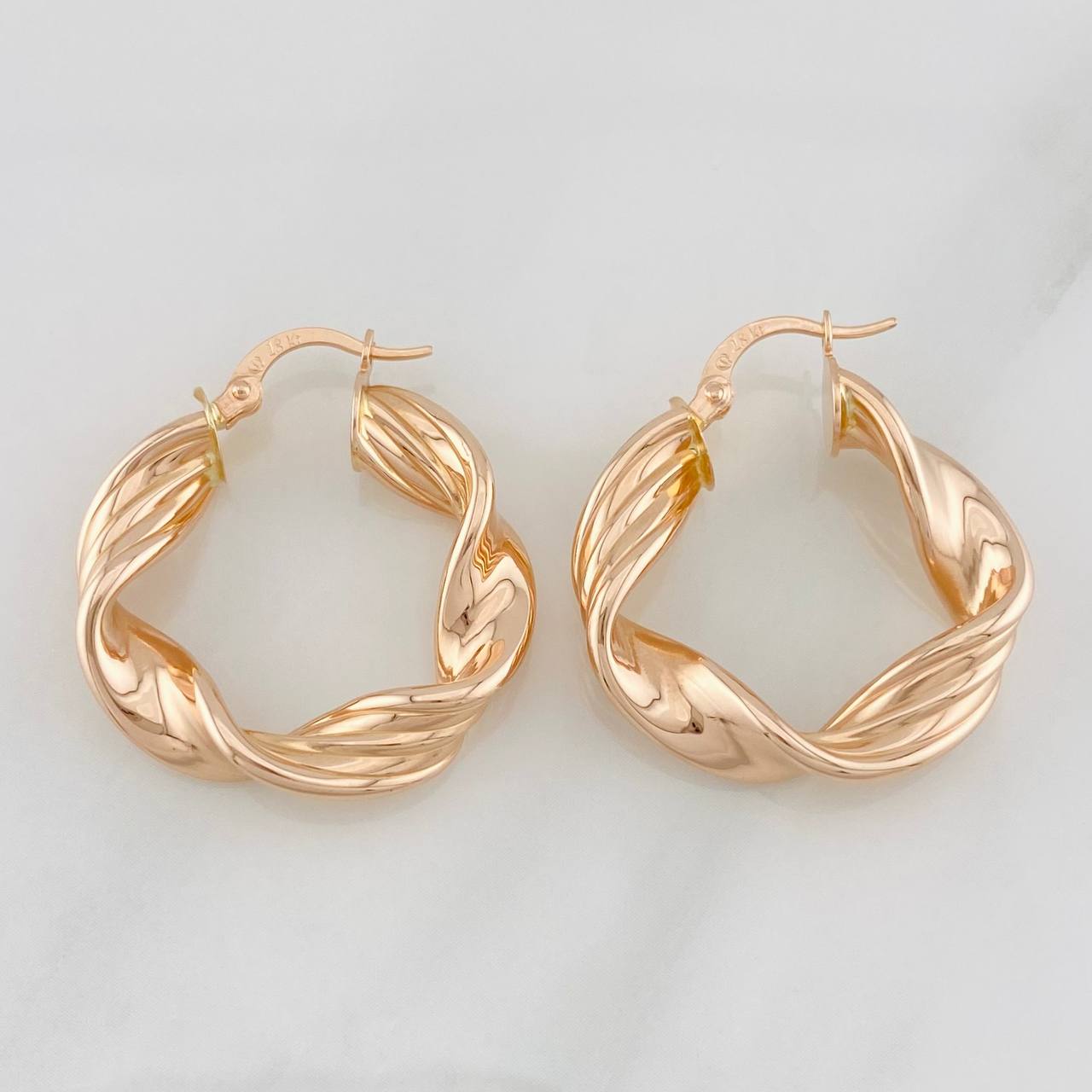 Candongas Azir 4.6g / 3cm Oro Rosa 18K
