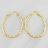 Candongas Lucero Ovaladas 2g / 3.7cm Oro Amarillo 18K