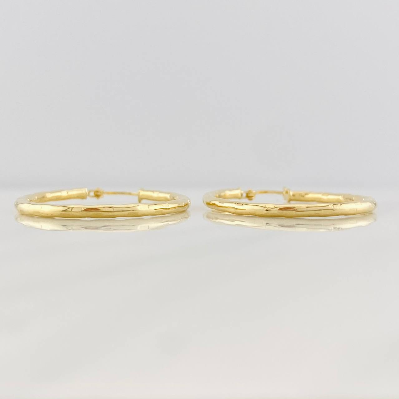 Candongas Lucero Ovaladas 2g / 3.7cm Oro Amarillo 18K