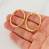 Candongas Lucero Ovaladas 2g / 3.7cm Oro Amarillo 18K