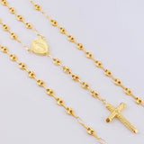Rosario GC Diamantado Virgen Milagrosa 8g / 55cm / 4.2mm Oro Amarillo 18K