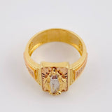 Anillo Virgen Milagrosa 7.8g / T9 Tres Oros 18K