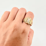 Anillo Virgen Milagrosa 7.8g / T9 Tres Oros 18K