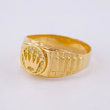 Anillo Correa Corona 4g / T6 3/4 Oro Amarillo 18K