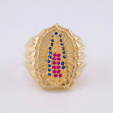 Anillo Virgen de Guadalupe 6.8g / T8 1/4 Oro Amarillo 18K