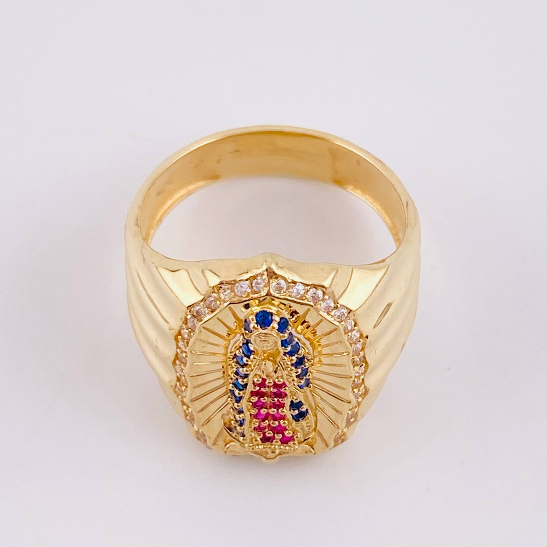 Anillo Virgen de Guadalupe 6.8g / T8 1/4 Oro Amarillo 18K