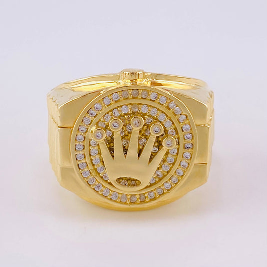 Anillo Correa Corona 10.8g / T10 1/2 Oro Amarillo 18K