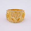 Anillo Ancla Corazón 8.9g / T9 Oro Amarillo 18K