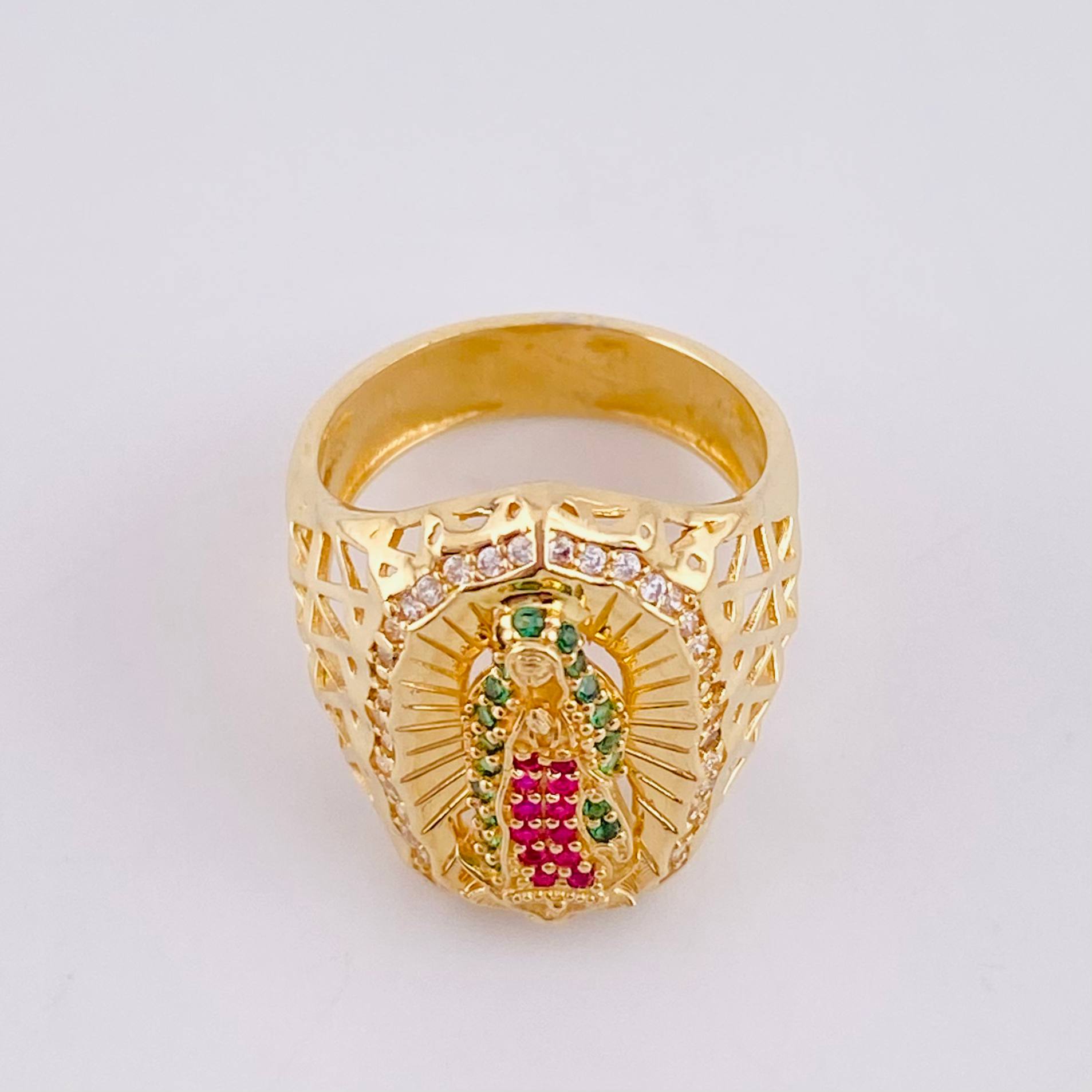 Anillo Virgen de Guadalupe 5g / T5 1/2 Oro Amarillo 18K