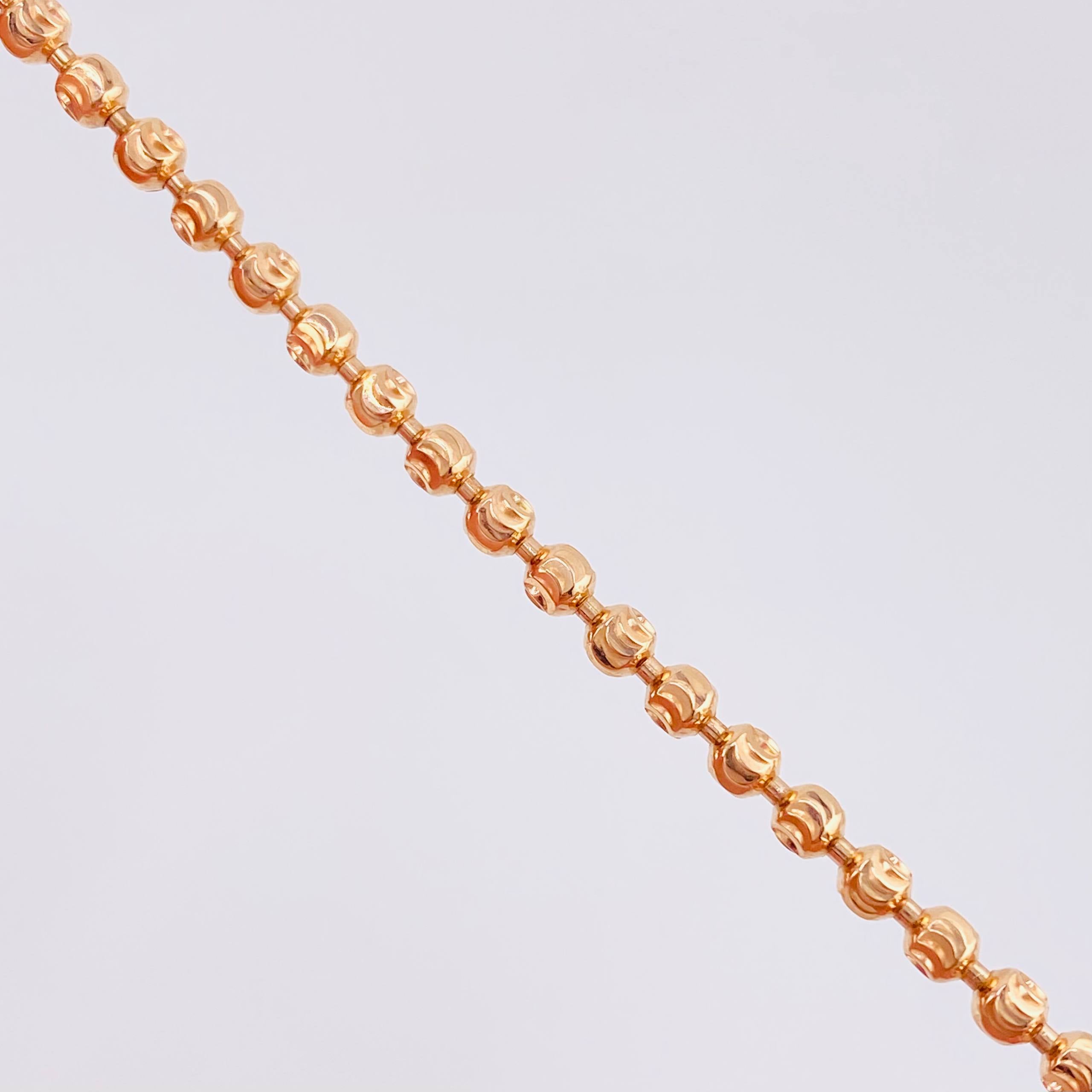 Pulso Militar Media Luna 6.55g / 19.2cm / 3mm Oro Rosa 18K