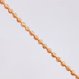 Pulso Militar Media Luna 6.55g / 19.2cm / 3mm Oro Rosa 18K