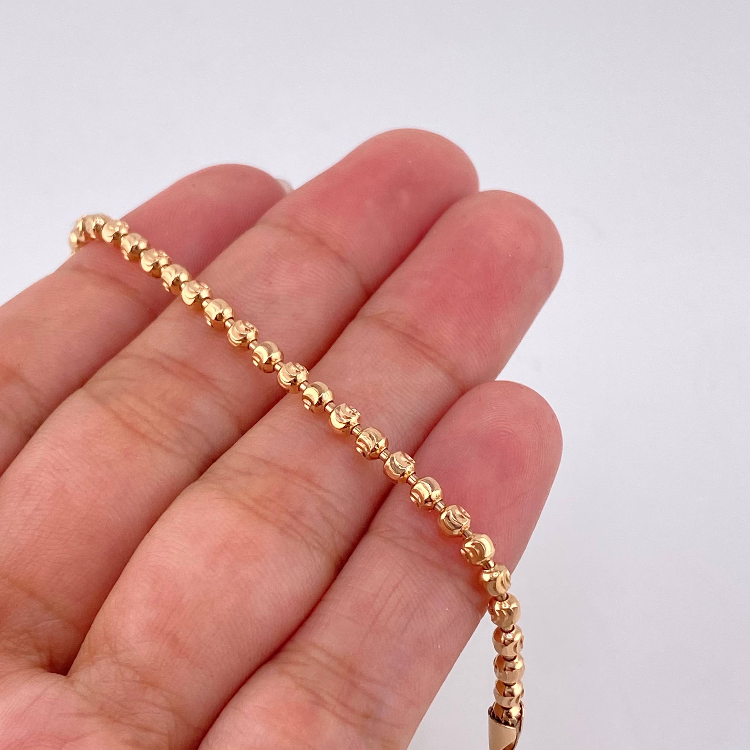 Pulso Militar Media Luna 6.55g / 19.2cm / 3mm Oro Rosa 18K