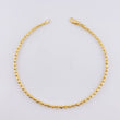 Tobillera Militar Media Luna 8.3g / 25.6cm / 3mm Oro Amarillo 18K