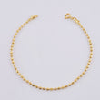 Pulso Militar Media Luna Diamantada 2g / 15.5cm / 1.9mm Oro Amarillo 18K