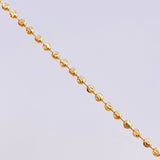 Pulso Militar Media Luna Diamantada 2.3g / 17cm / 2mm Oro Amarillo 18K