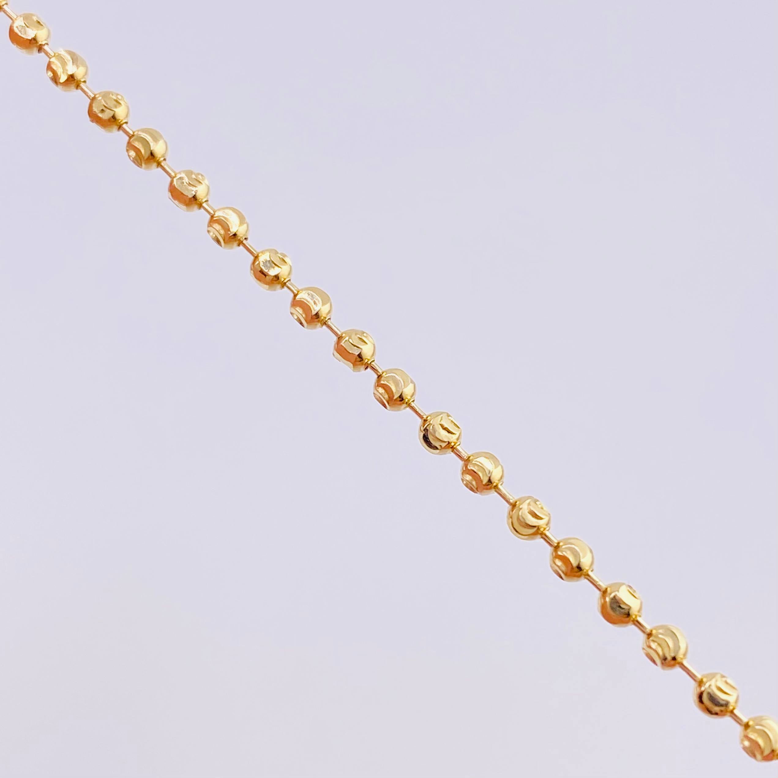 Pulso Militar Media Luna Diamantada 2g / 15.5cm / 1.9mm Oro Amarillo 18K