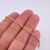 Pulso Militar Media Luna Diamantada 2g / 15.5cm / 1.9mm Oro Amarillo 18K