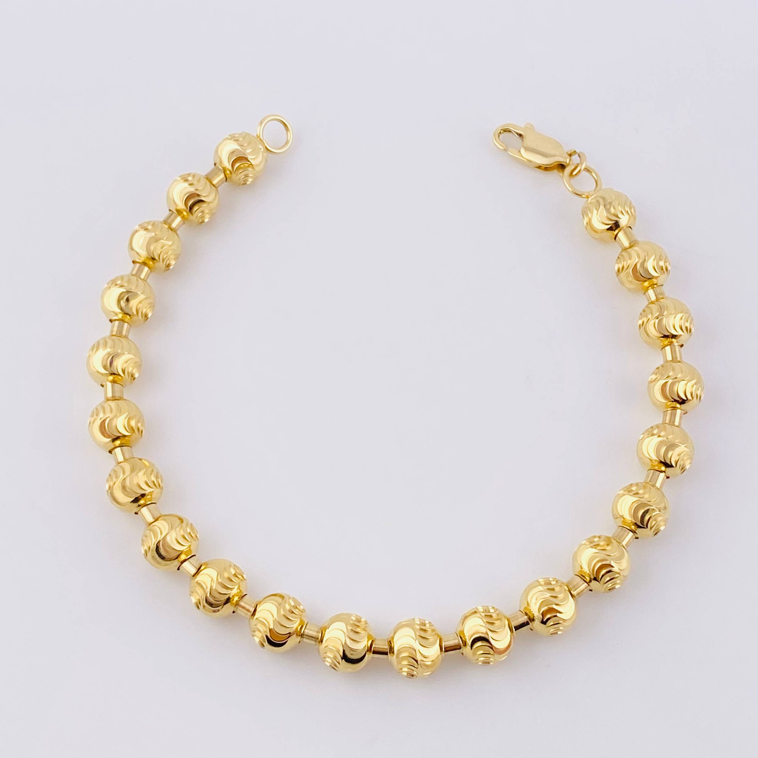 Pulso Militar Media Luna 16.65g / 20.5cm / 7mm Oro Amarillo 18K