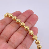 Pulso Militar Media Luna 16.65g / 20.5cm / 7mm Oro Amarillo 18K