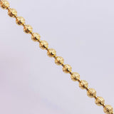 Pulso Militar Media Luna 9.75g / 20.2cm / 5mm Oro Amarillo 18K