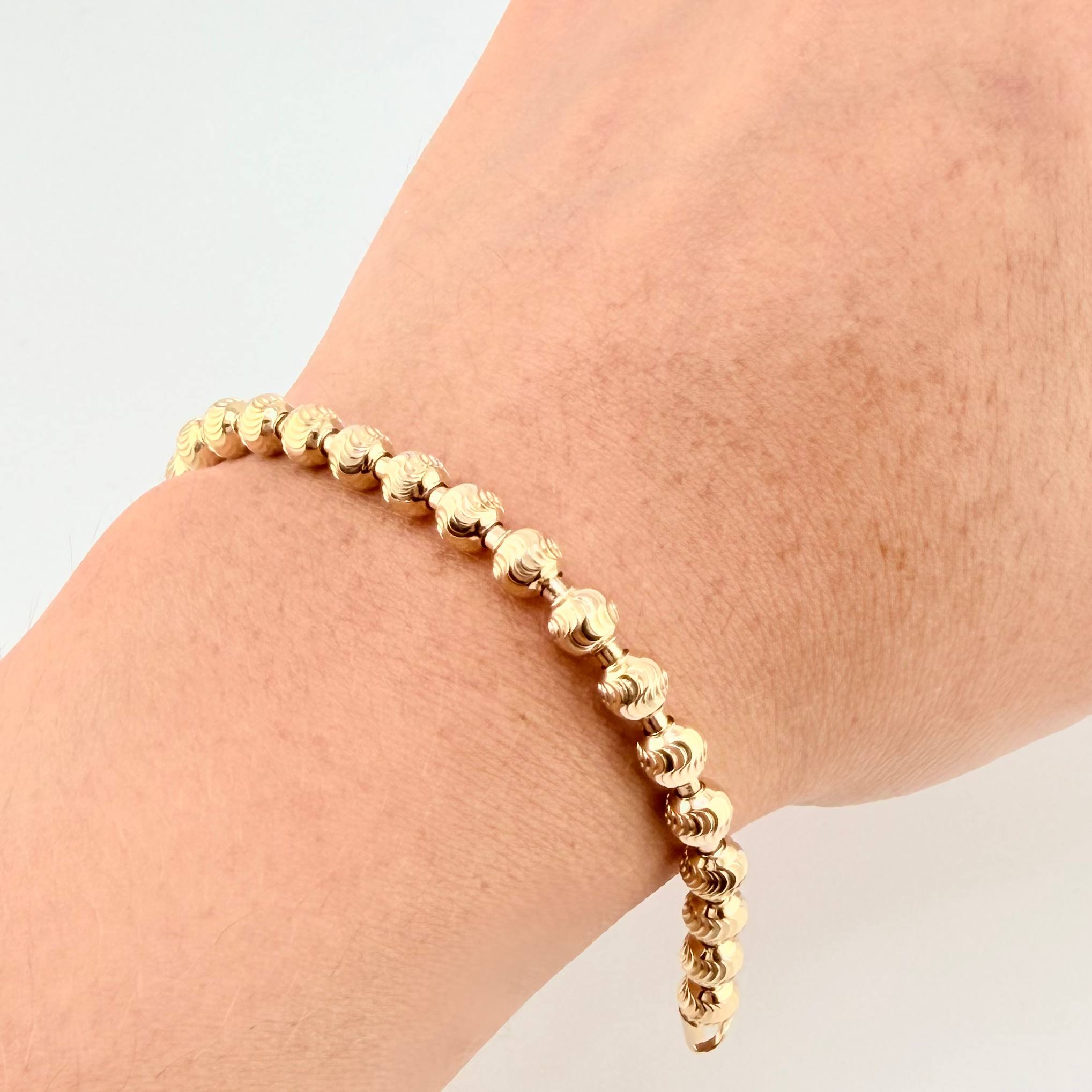 Pulso Militar Media Luna 8.45g / 17cm / 5mm Oro Amarillo 18K