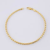 Pulso Militar Media Luna 5.5g / 17.8cm / 3mm Oro Amarillo 18K
