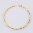 Pulso Militar Media Luna 6.05g / 20cm / 3mm Oro Amarillo 18K