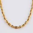 Cadena Rustica Cilindros 53g / 65cm / 5mm Oro Amarillo 18K
