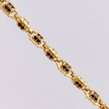 Cadena Rustica Cilindros 53g / 65cm / 5mm Oro Amarillo 18K