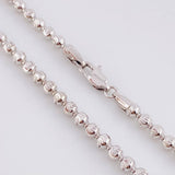 Cadena Militar Media Luna 28.05g / 65cm / 3.95mm Oro Blanco 18K