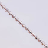 Cadena Militar Media Luna 18.55g / 65cm / 2.95mm Oro Blanco 18K