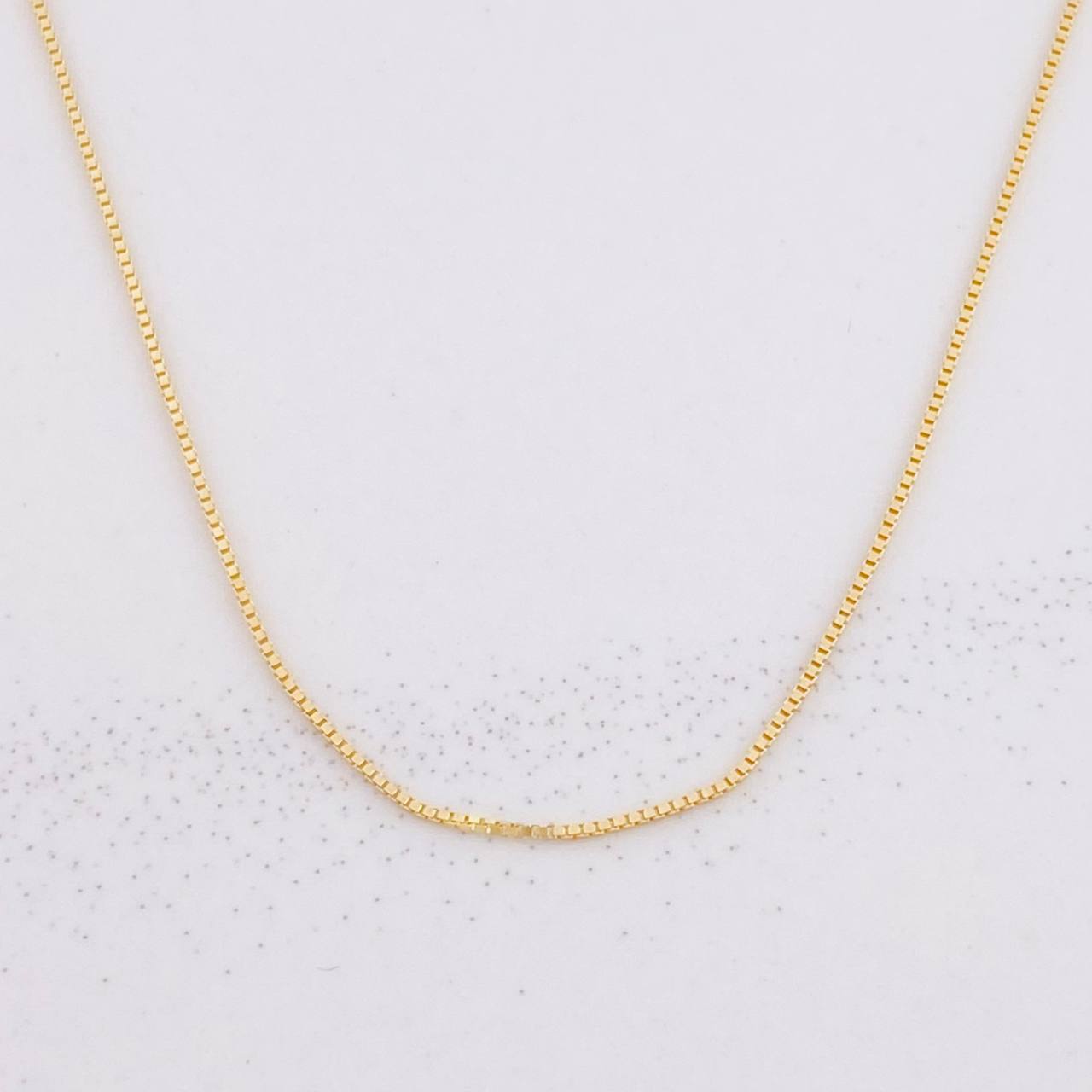 Cadena Veneciana 0.8g / 40cm / 0.6mm Oro Amarillo 18K