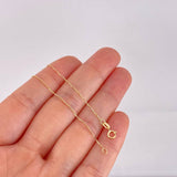 Cadena Veneciana 0.8g / 40cm / 0.6mm Oro Amarillo 18K
