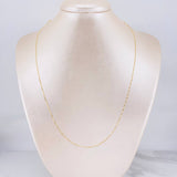 Cadena Veneciana 1.05g / 50cm / 0.6mm Oro Amarillo 18K