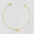 Pulso Modulable Aro Seguido Tupido 1.55g / 17cm - 20cm / 0.7mm Oro Amarillo 18K