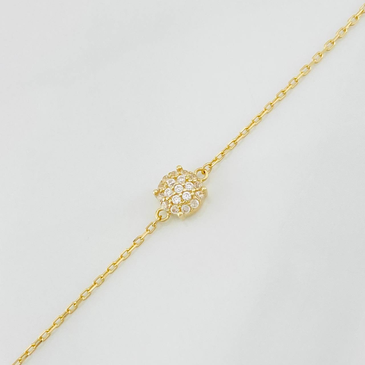 Pulso Modulable Aro Seguido Tupido 1.55g / 17cm - 20cm / 0.7mm Oro Amarillo 18K