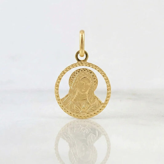 Dije Virgen Maria 0.7g / 2.2cm Oro Amarillo 18K