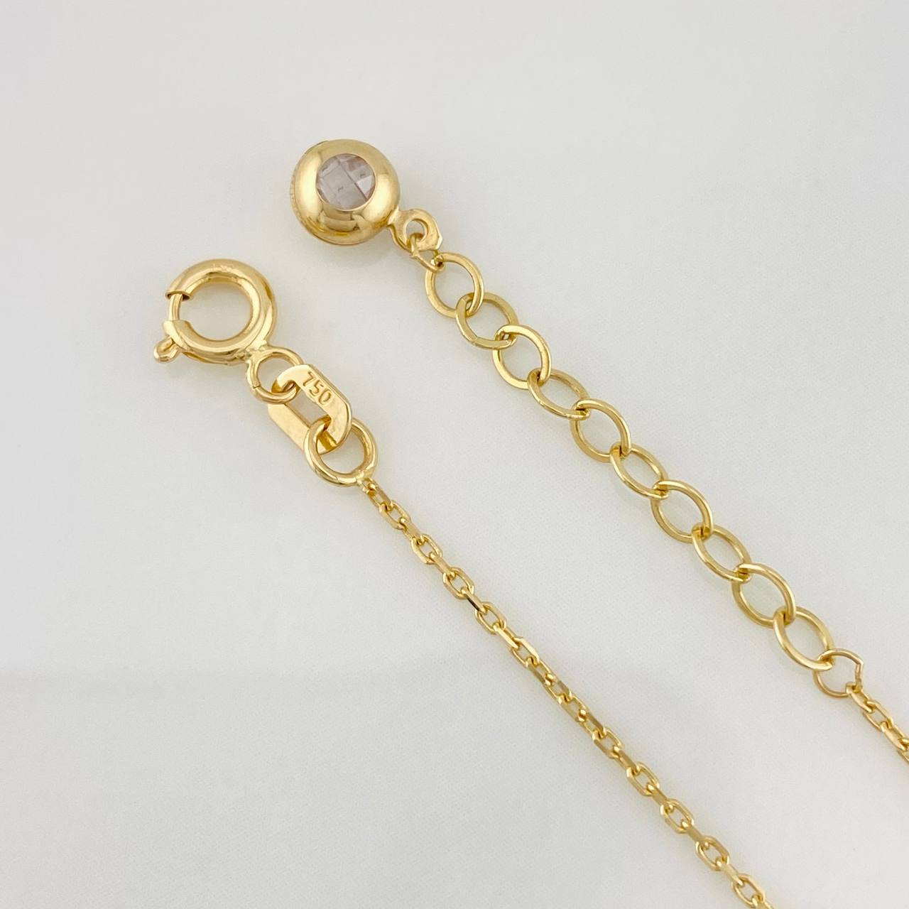 Pulso Modulable Aro Seguido Circulo 1.95g / 17cm - 20cm / 0.7mm Oro Amarillo 18K