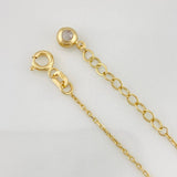 Pulso Modulable Aro Seguido Circulo 1.95g / 17cm - 20cm / 0.7mm Oro Amarillo 18K