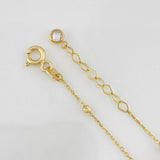 Pulso Modulable Aro Seguido Cruces 1.3g / 17.5cm - 20cm / 0.6mm Oro Amarillo 18K