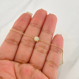 Pulso Modulable Aro Seguido Tupido 1.55g / 17cm - 20cm / 0.7mm Oro Amarillo 18K